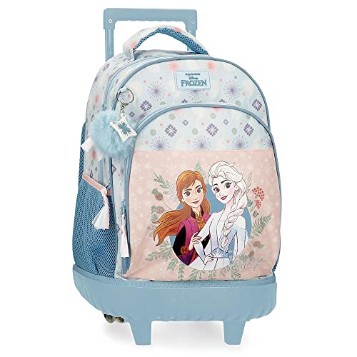 Disney Frozen Own Your Destiny Mochila Compact 2 Ruedas Azul 32X45X21 Cms Poliéster 30,24L