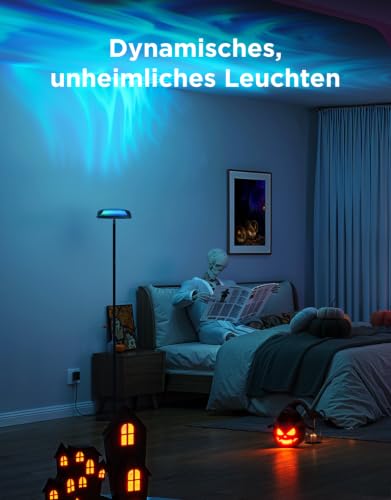 Govee Stehlampe Wohnzimmer Deckenfluter Wellenbeleuchtung,RGBICWW Stehlampe – Ansicht 2
