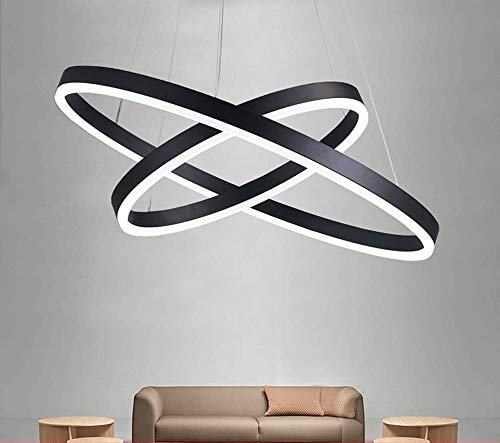 Luminaire suspendu design noir 72W pour salle à manger