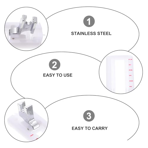 Juego de 4 pies para máquina de coser tipo ojal miniatura 3