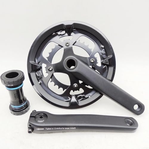 KiraKira Road for Bike Crankset 48/32T with II Compatible Bottom Bracket, Aluminum Alloy 165mm 170mm 175mm Crank Arms Cycling(175mm)