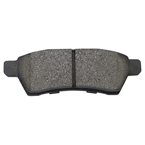 Image of TRQ Rear Brake Pad and Rotor Set Ceramic Coated Rotors Calipers Compatible with 2005-2019 Nissan Frontier