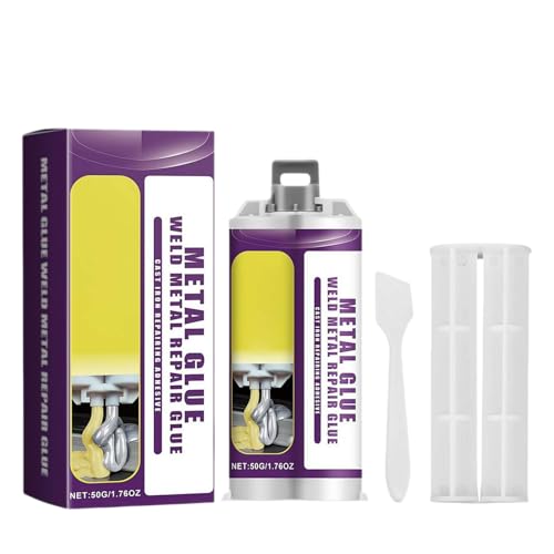 Pegamento de fundición fuerte, 50 g, pegamento de reparación de metal, relleno de soldadura fuerte, adhesivo de alta resistencia para metal, plásticos, madera, cerámica, reparación de grietas y