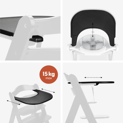 Hauck Essbrett und Tisch für Alpha Hochstuhl (Click Tray) - Black/Schwarz – Ansicht 6