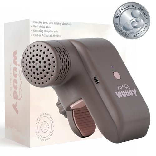 Wuugy Melody - 2025 Mom's Choice Award Winner | Portable Smart Baby Sleep Assistant - Rhythmic Vibration, White Noise, Sleep Sounds & Air Filter | Colic Relief | Compatible with All Cribs & Strollers