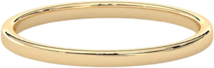 Sutcliffe London Recycled Gold Vermeil Stackable Ring, 5mm, Polished, SKU SLR011