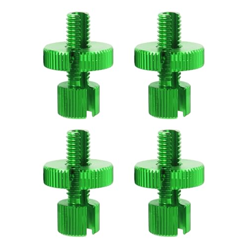 HOPESPANNER 4 Pcs M8 Motorcycle Clutch Brake Cable Adjuster Screw Aluminum Alloy Brake Clutch Line Adjusting Bolt for Motorbike Scooter Dirt Bike Green