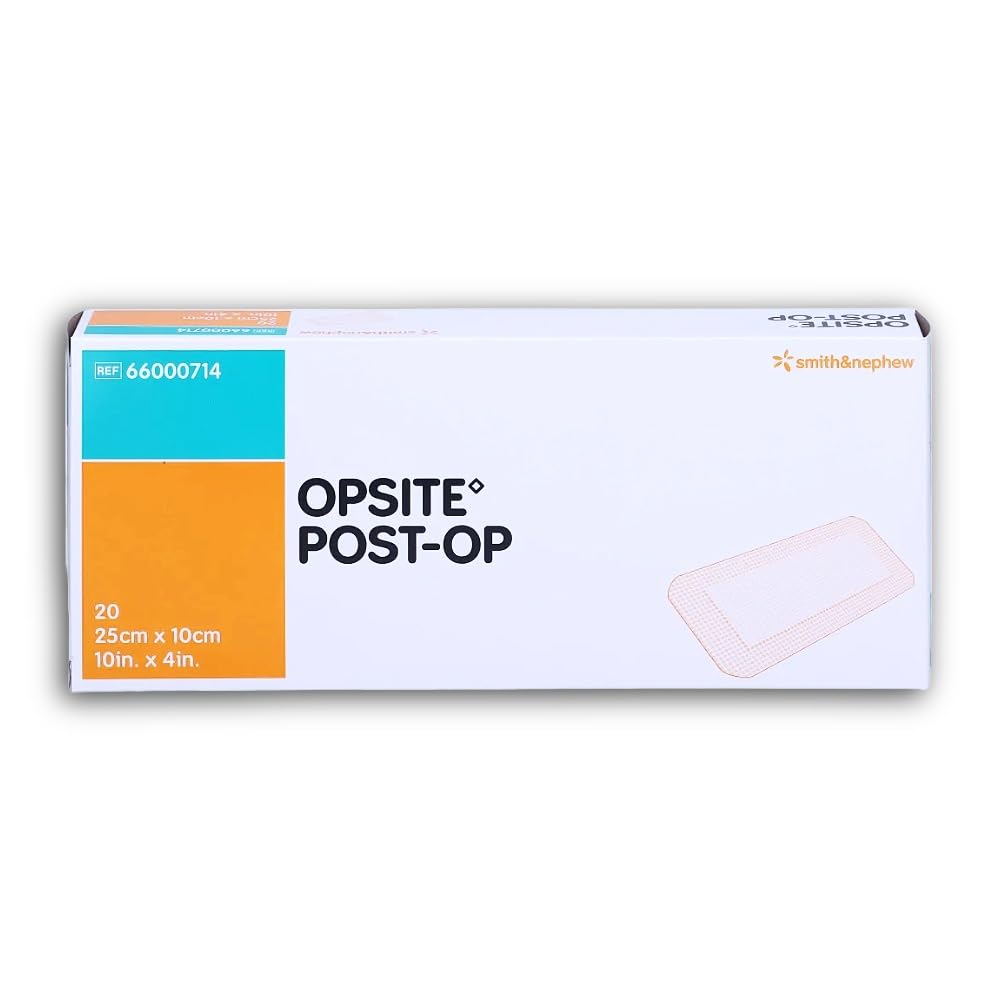 Opsite Pos opatrunki operacyjne, opakowanie 20 sztuk, 25 cm x 10 cm (10 cali x 4 cale)