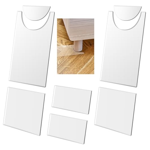 2 Sets Clear Couch Wall Spacer and Bed Stopper, Universal Furniture Stopper
