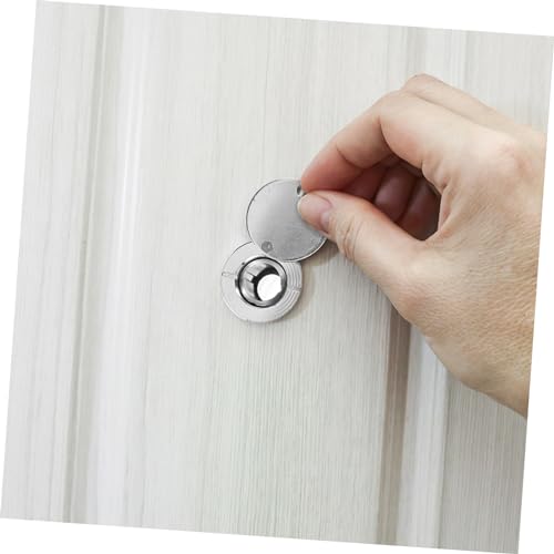 Mirilla para puerta con cubierta de privacidad, ángulo de visión, material de vidrio, instalación fácil para seguridad en el hogar, compatible con puertas de grosor estándar y estilo moderno miniatura 3