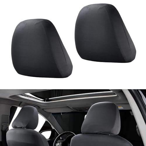 Crynod 2 PCS Car Seat Headrest Cover, 9' x 10.6'...