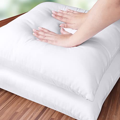 Utopia Bedding Cushion Inner Pads (Pack of 2), 45 x 45 cm (18 x 18) Cushion Stuffer Inserts, Hollowfibre Pillows (White)