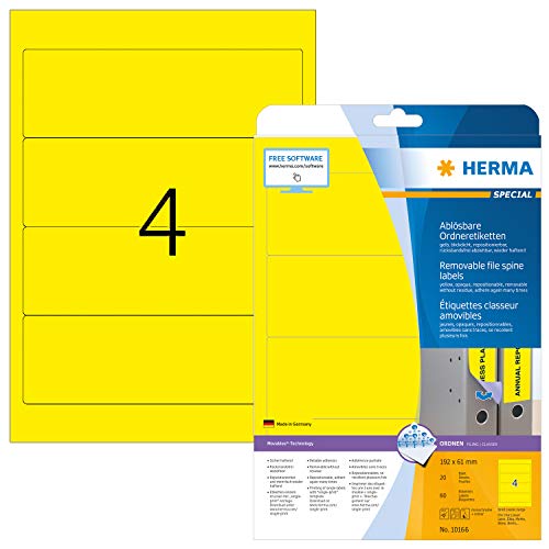 HERMA Etichette per Raccoglitori, 192 x 61 mm