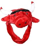 Petitebella Bull Costume Hat (Red, One Size)