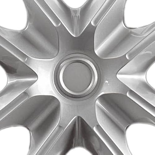 Hubcaps.com - Premium Quality 15 Inch Silver Hubcaps Fits 2014 2015 2016 2017 2018 And 2019 Toyota Corolla, Heavy Duty Solid Clip Construction (Set Of 4) (61171Ams-4) #TOP3