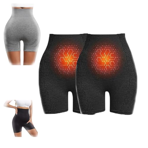 Viresta Shaping Shorts, Ion Fiber&High-Waist Tummy Control Shaping Shorts,Ice Ionic Fibre Repair Bodyshaper Butt (A+A, M)