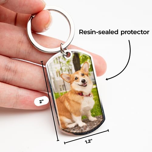 Pawfect House Personalized Keychains - Dog Memorial Gifts For Loss Of Dog, Pet Memorial Gifts, Dog Bereavement Gifts, Pet Loss Gifts Dog, Picture Keychains, Loss Of Pet Sympathy Gift Dog, Cat Keychain #TOP3