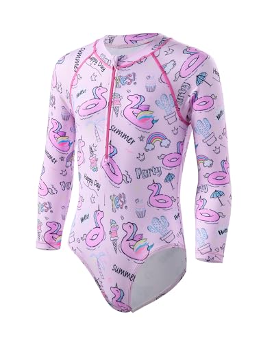 Image of Angel season Girls Swimsuits Kids Bathing Suit One Piece Swimwear with UPF 50+ Cute
