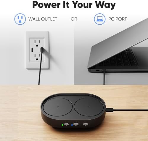 Undetectable Mouse Mover Jiggler, Adjustable Activity, Optional Shut-Off Timer, Random Movement Engine, No Software, Quiet & Undetectable Operation, USA Company (Dual Disc) — view 5