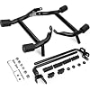 2023-2026 Street Glide Road Glide Saddlebag Guard Crash Bar Compatible with Harley Davidson Touring FLTRX FLTRXL FLHX FLHXU FLHXL FLTRXSE FLHXSE FLTRXSTSE Black Tip-Over Bar with Support Rails