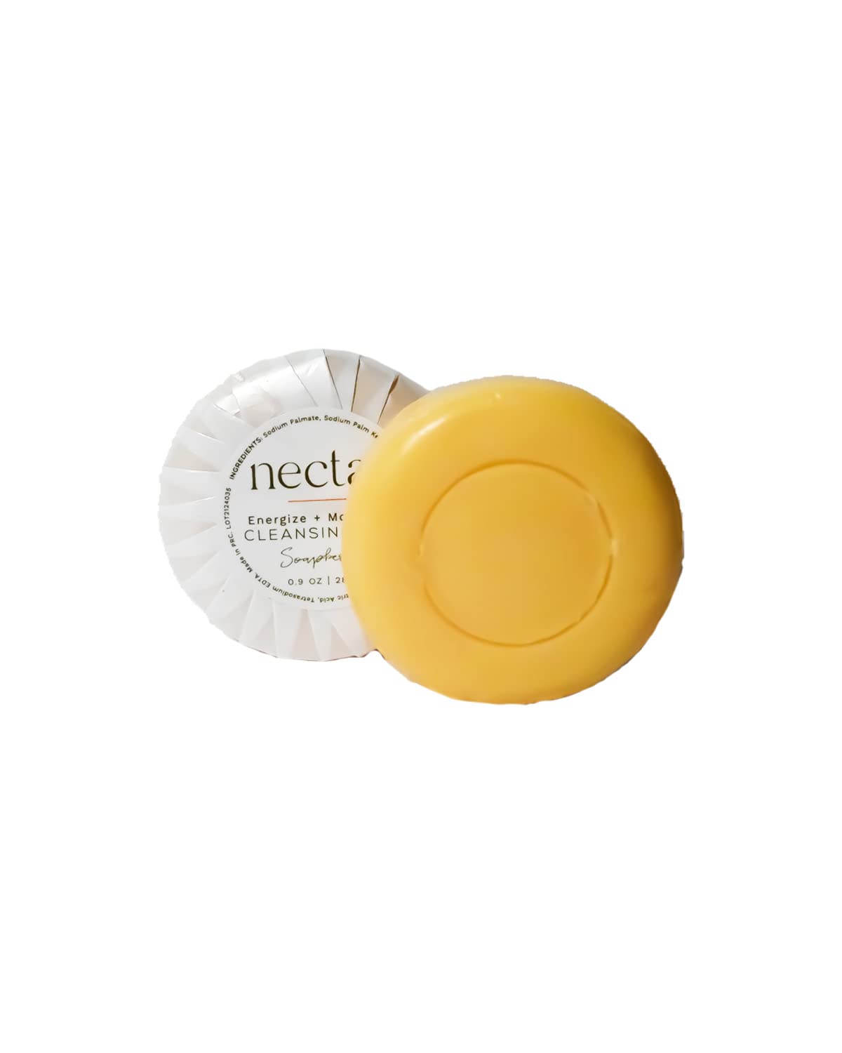Nectar Bulk Cleansing Bar Round | 500 Count, 0.9 oz | Sweet Orange Blossom, Mini Travel Size Toiletries (100% Recyclable Pleat Wrap) Hotel Amenities, Airbnb Rentals, Suitable for All Skin Types