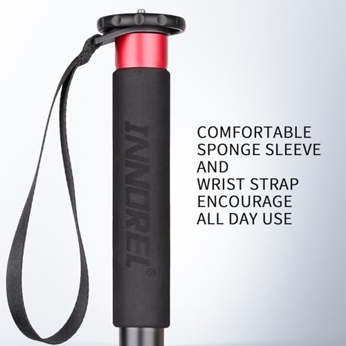 Image of Innorel 63In 160Cm Camera Monopod Vm60A Aluminum Alloy Portable Compact Lightweight Travel Monopod With Fast Flip Lock For Canon Nikon Sony Dslr Camera Video Camcorder Dv Photography Load 22Lbs 10Kg