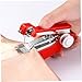 Genérico Juego de 2 Mini Máquinas de Coser Portátiles Manuales y Eléctricas Color Rojo Compactas y Multifuncionales para Costura Doméstica de Ropa Cortinas y Manualidades Imagen de Genérico Juego de 2 Mini Máquinas de Coser Portátiles Manuales y Eléctricas Color Rojo Compactas y Multifuncionales para Costura Doméstica de Ropa Cortinas y Manualidades