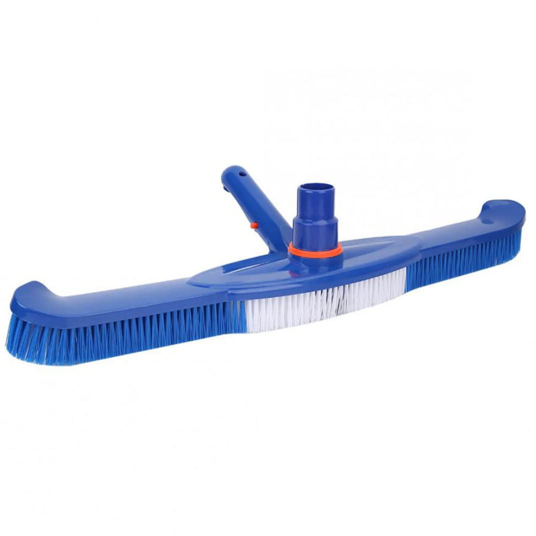 Cabezal de cepillo de piscina, herramienta de limpieza de piscina, cabezal de succión de plástico para limpiar suelos de natación, paredes, azulejos, escalones de 20 pulgadas y 1