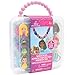 Disney Princess Necklace Activity Case – Jewelry Making Kit with Beads, Charms & Strings – Create Custom Princess Necklaces – Craft Gift for Girls Ages 3+ – Portable Storage Case Included