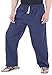 CandyHusky Mens Cotton Loose Casual Running Gym Workout Yoga Pants Elastic Waist (Dark Blue)
