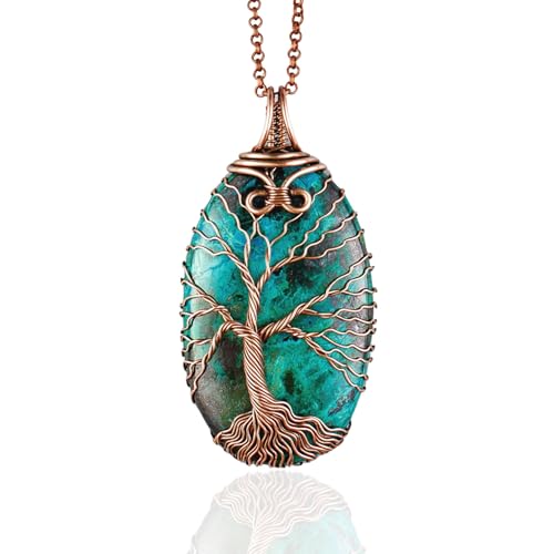 Handmade chrysocolla pendant necklace...