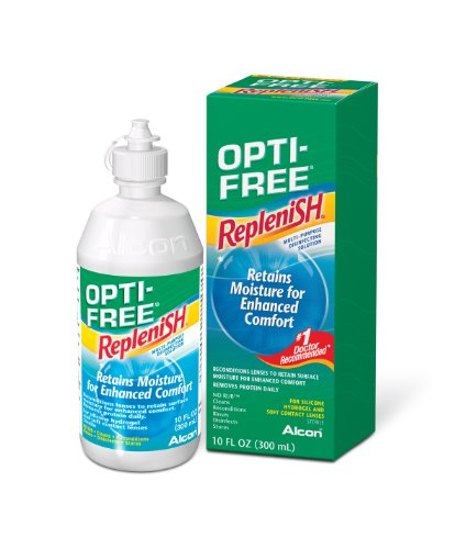 Opti-Free Replenish 2X300ml liquide lentilles hydrogel silicone