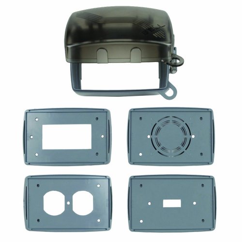 Steel City 52151-3/4W Pre-Galvanized Steel Square Box with 1/2-Inch and 3/4-Inch Knockouts