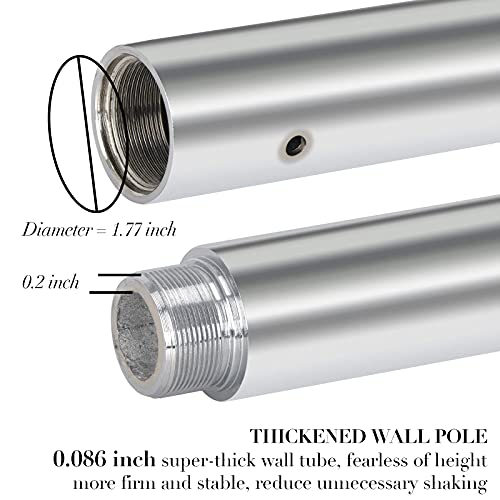 image for BotaBay Dancing Pole Kit Portable Removable Stripper Pole 9.4FT for Ho