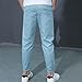 Boys Cargo Joggers Pants Fashion Straight Leg Pant Jogging Teenage Sweatpants Stretchy Pull On Trousers with Pockets Light Blue