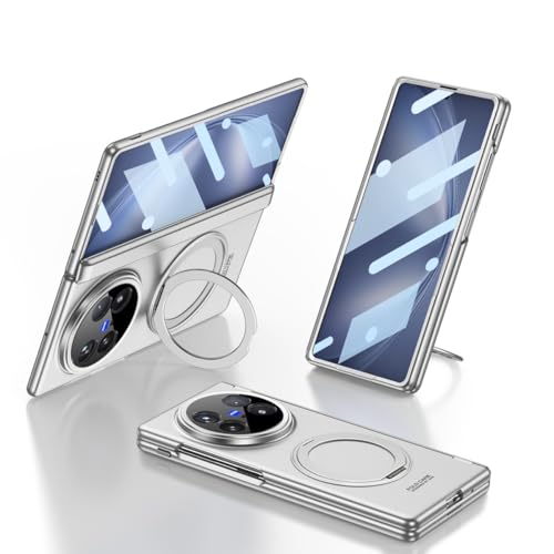 Étui Vivo X Fold 5 idéal pour le bureau avec béquille rotative et rabat de protection argent