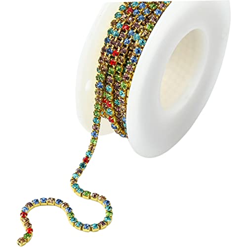Cadena de rhinestone HAPINARY de 2 rollos para ropa y costura 2