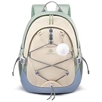 LOVEVOOK School Backpack for Teen Girls, Waterproof Student Backpack Purse, Cute Kid Bookbag with Chest Strap, Back to School Backpacks Fit 15.6 Inch Laptop, College Travel Back Pack Casual Daypack