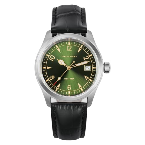 Image of TACTICAL FROG Militado ML08 Field Watch Japanese Sweep VH31 / 515 Movt with Calendar, Men's Military Watch Sapphire Crystal 10 ATM Waterproof Analog Watches for Men
