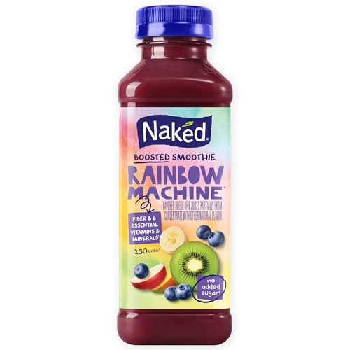 Naked Juice Rainbow Machine Flavored 100% Juice Smoothie Blend, 15.2 Fl Oz
