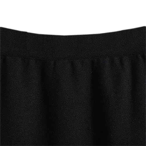 Joe Wenko Women's Lace Patchwork Elastic Waist Side Split Knitted Skirts2