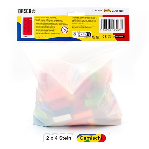 LEGO Steine 2x4 Bunt, 100 Legosteine Classic, LEGO 4 Jahre, Legosteine 2x4 – Ansicht 8