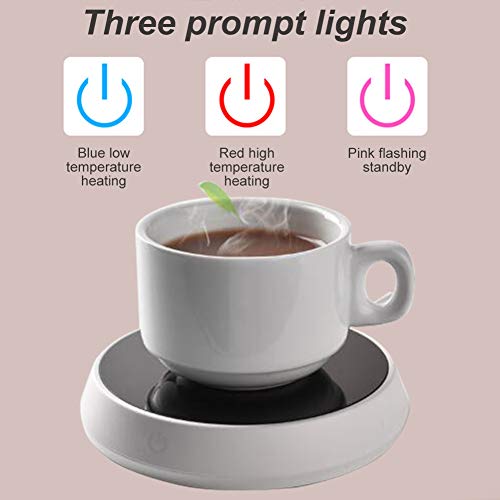 Coffee Warmer,Coffee Mug Warmer,Electric Beverage Warmer,Smart Coffee Warmer With Two Temperature Settings,Office Home Use Beverage Warmer Plate for Coffee, Milk, Tea, Water, Best Christmas Gift - Thumbnail 2