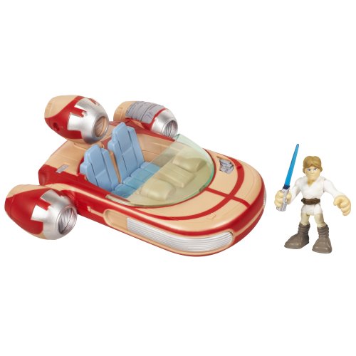 Star Wars Jedi Force Playskool Heroes Landspeeder with Luke Skywalker Set