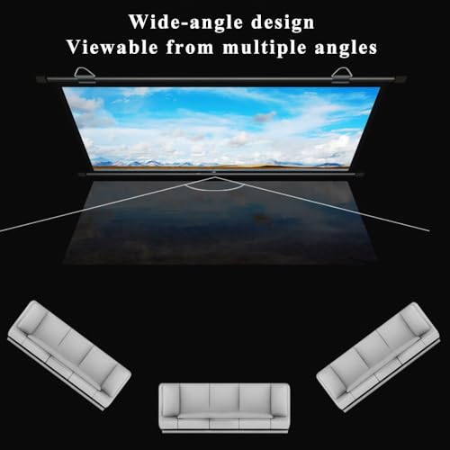 Pantalla Manual Retráctil 40'' 4:3 para Proyector miniatura 4
