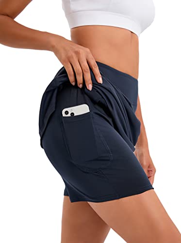 Image of Oyamiki Women's Active Athletic Skort Lightweight Tennis Skirt Perfect for Running Training Sports Golf