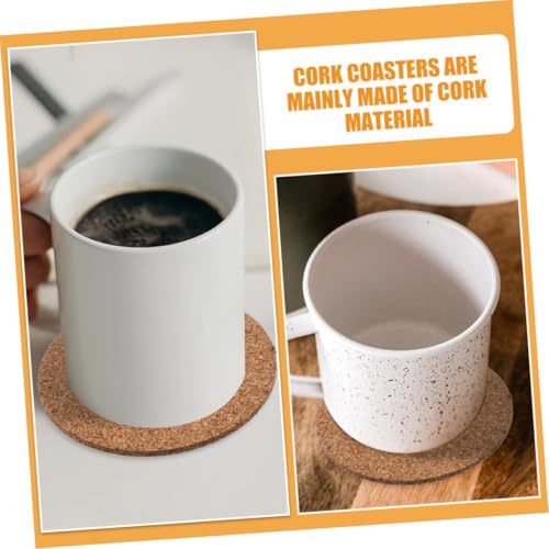 Sous-verres ronds liège antidérapants dessous de table - 4
