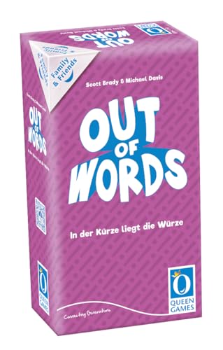 Queen Games : Out of Words DE – Gesellschaftsspiel & Partyspiel für 2–10 Spieler, kreatives Wortspiel für Familie & Freunde