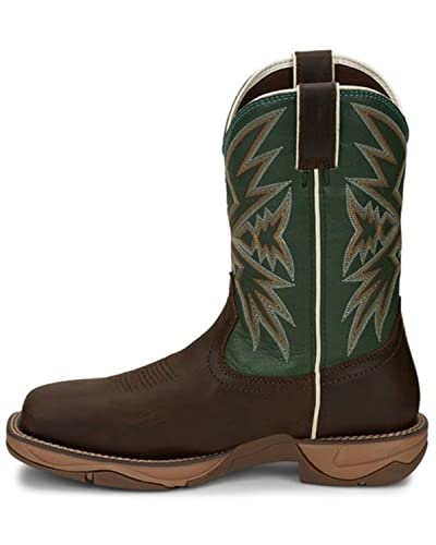 Tony Lama Men's Bartlett Amber Western Work Boot Steel Toe Brown 12 EE3