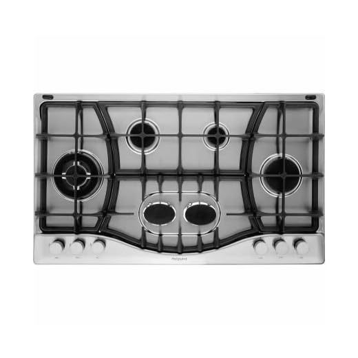 Hotpoint 87cm 6 Burner Gas Hob - Stainless Steel